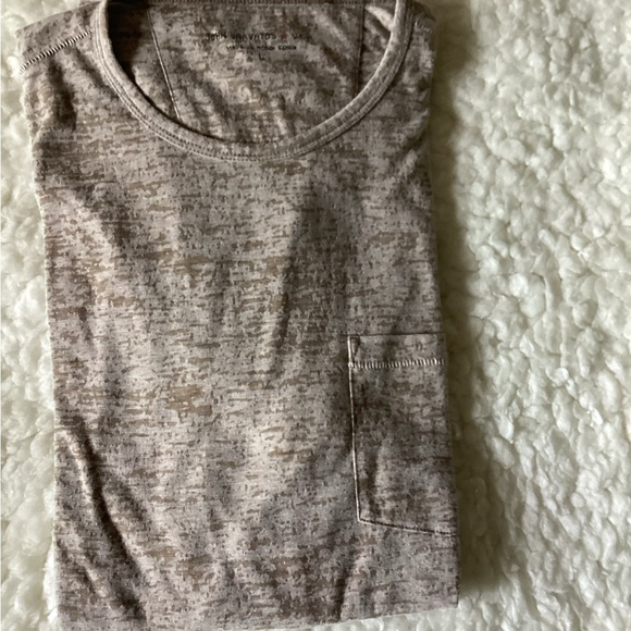 Men’s John Varvatos Brown pocket tee-Size L- Pre-Owned - Picture 3 of 5